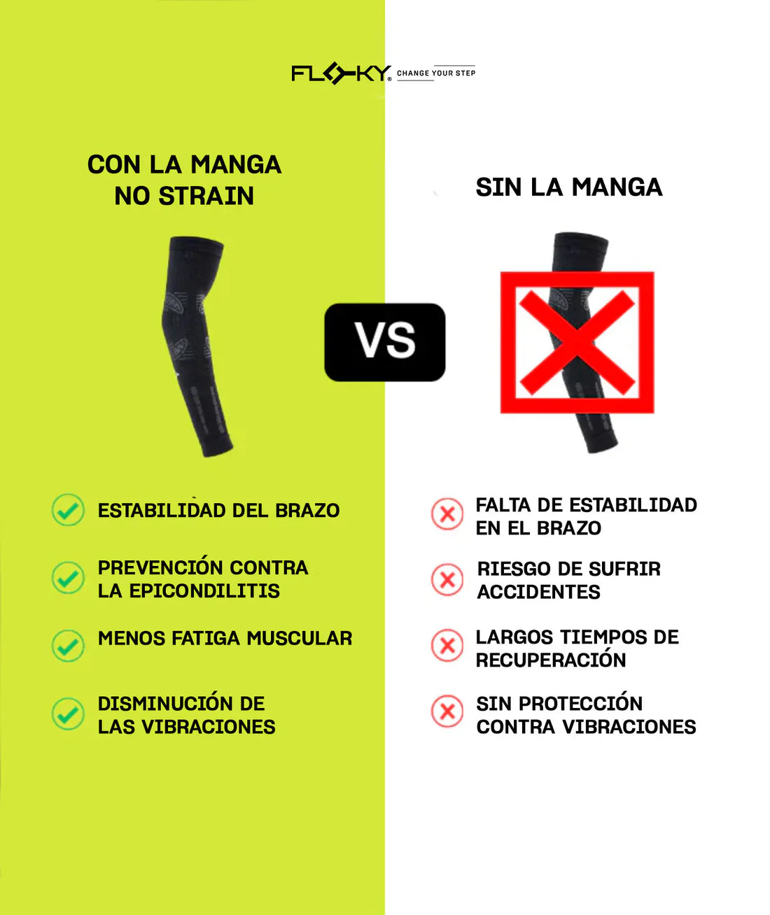 Manguito Floky NO STRAIN x 2 unidades